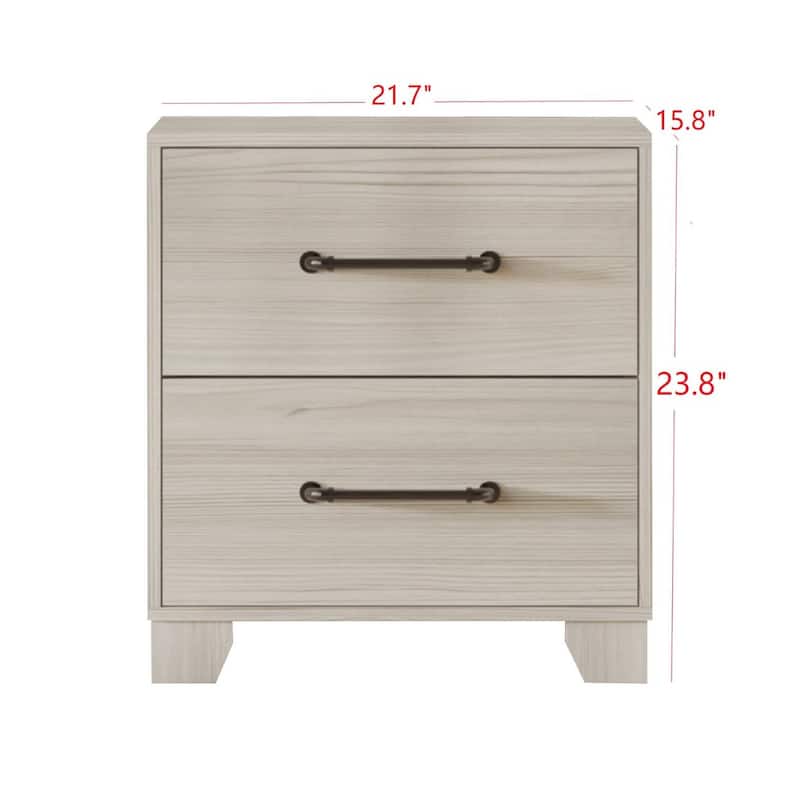 Wallace 2 Drawer Nightstand