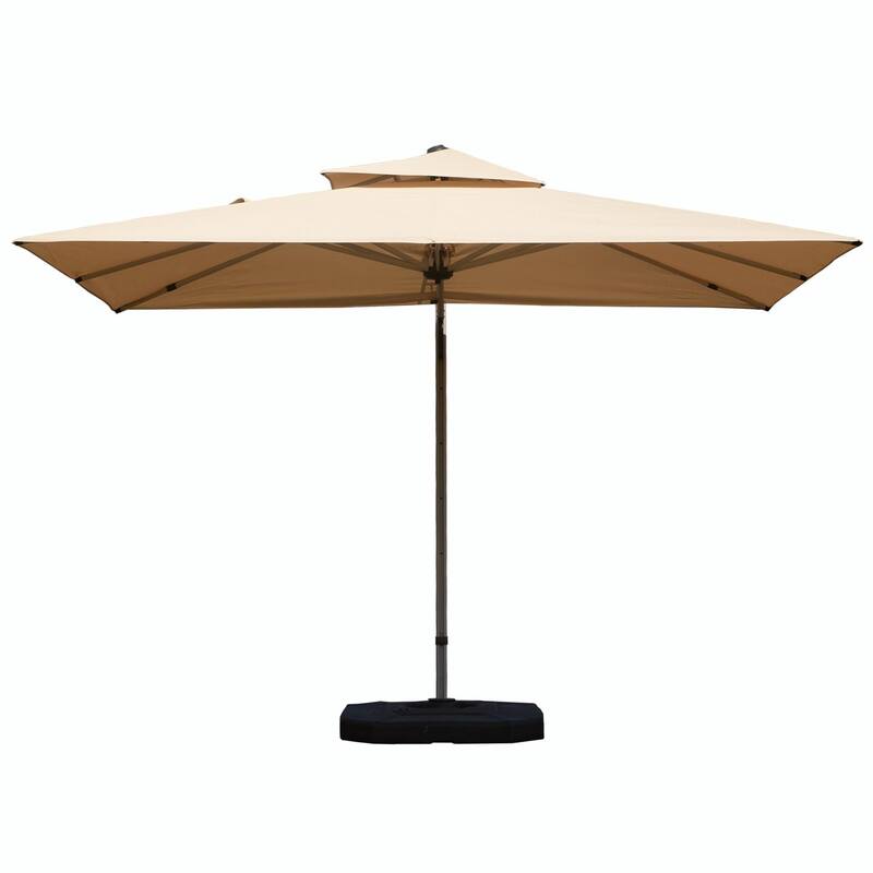 Aluminum Patio Umbrella - 360° Rotation, Hydraulic Lift