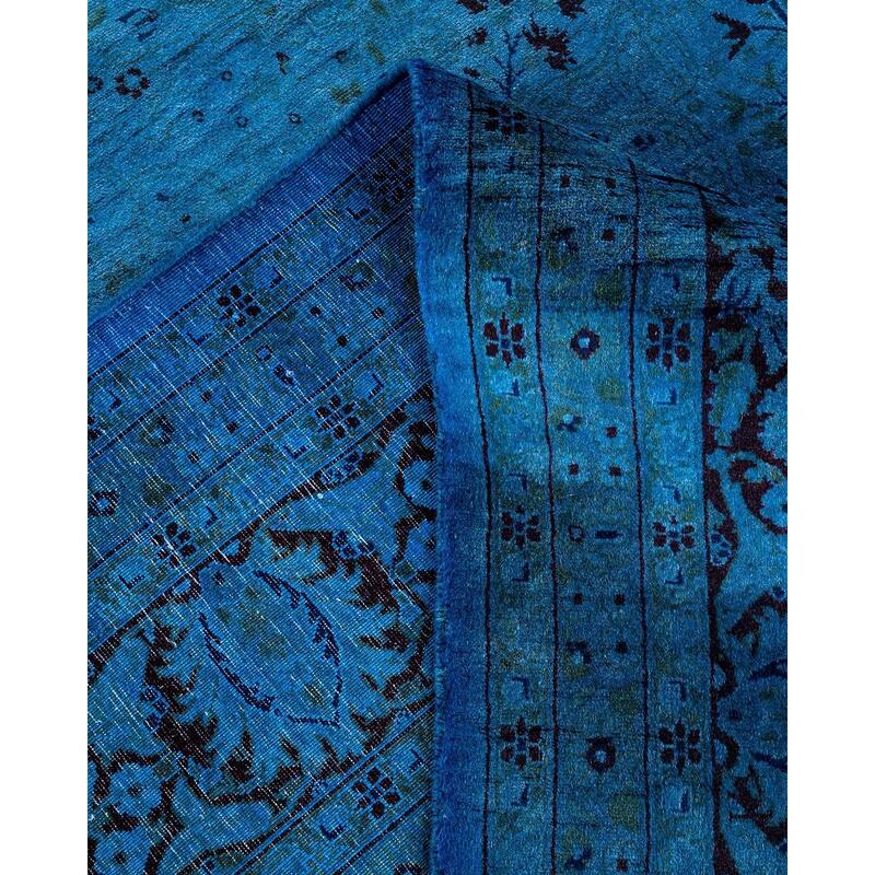 Fine Vibrance, One-of-a-Kind Hand-Knotted Area Rug - Purple, 8' 1" x 15' 10" - 8' 1" x 15' 10"