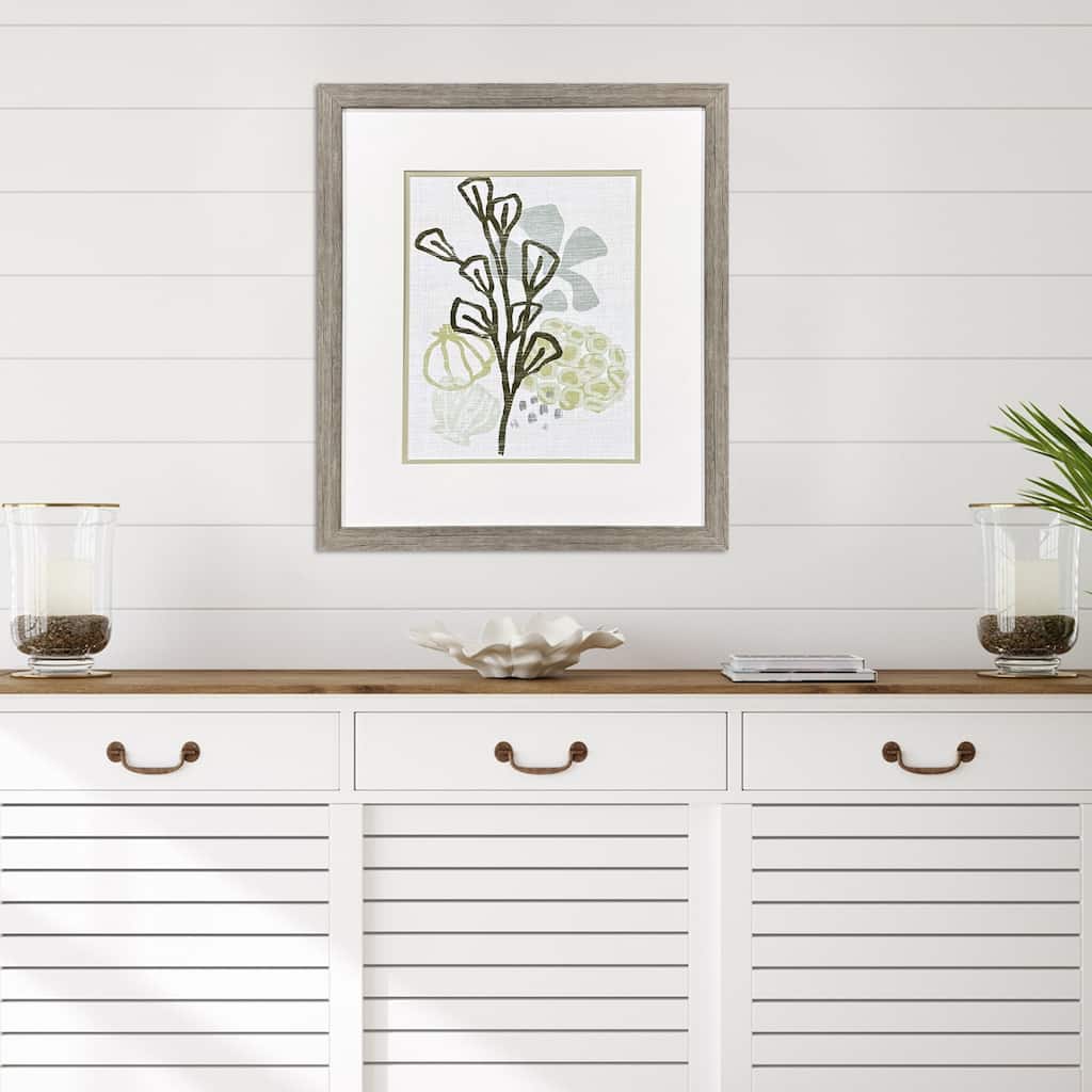 Paragon Coral Blockprint II Framed Art