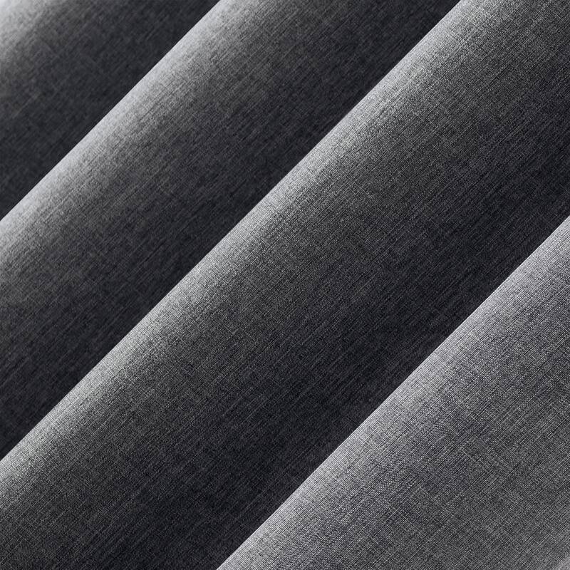 Sun Zero Tyrell Tonal Texture Draft Shield Fleece Insulated Total Blackout Grommet Curtain Panel, Single Panel