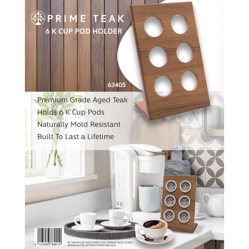 Teak Coffee Pod Holder