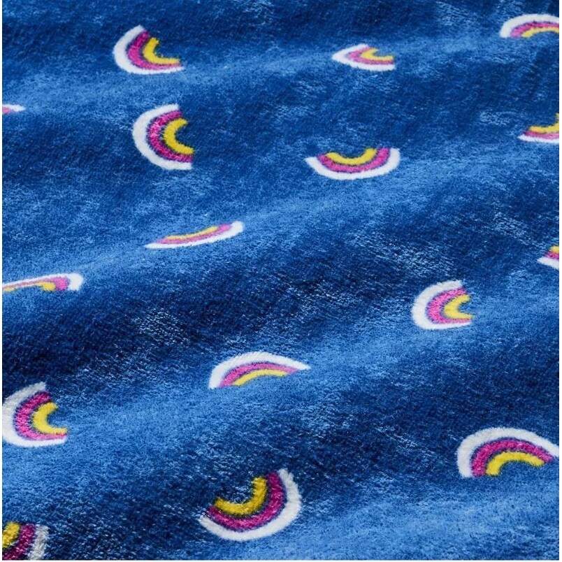Sun Squad Rainbow Beach Towel in Blue 28x58 On Sale Bed Bath Beyond 39910241