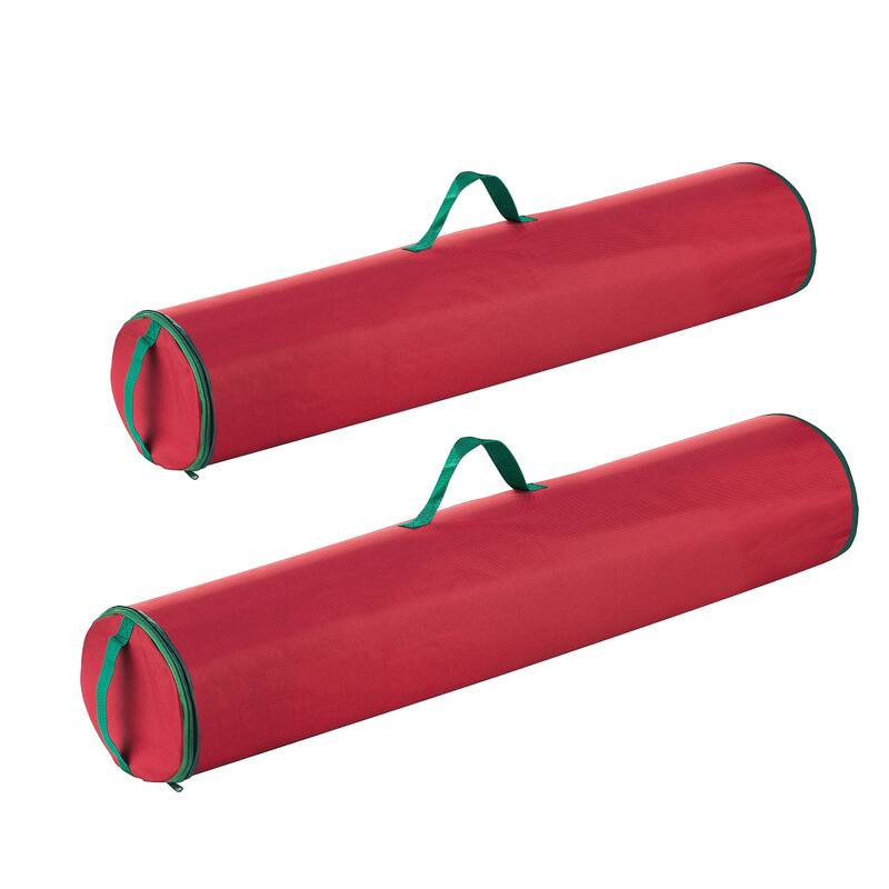 Tiny Tim Totes Premium 2-Pack 40.5" Wrapping Paper Storage Bag Canvas