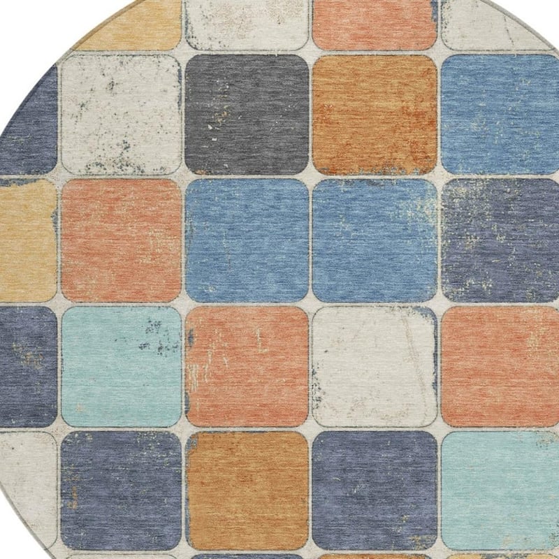 HomeRoots Geometric Transitional Rectangle Outdoor Rug
