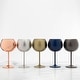 preview thumbnail 6 of 5, Cambridge 12 Oz Brushed Gold Stainless Steel Red Wine Glasses, Set of 4