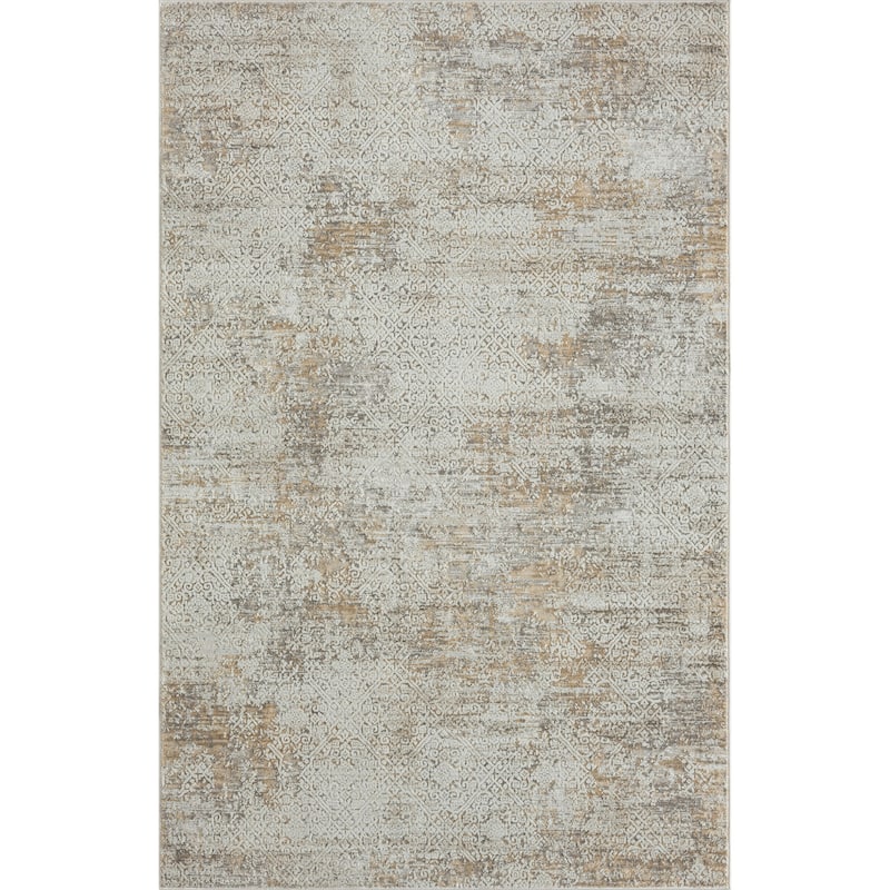 Sevita Gray/Beige Transitional High-Low Textured Indoor Area Rug - 5' x 7'11"