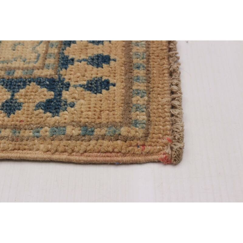 ECARPETGALLERY Hand-knotted Finest Ghazni Tan Wool Rug - 6'7 x 10'5