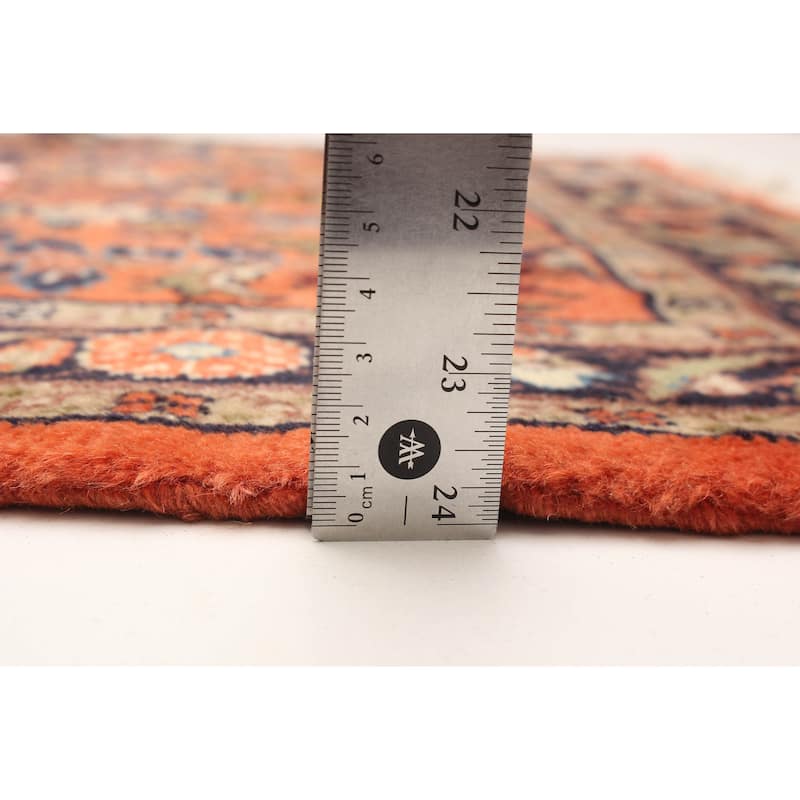 ECARPETGALLERY Hand-knotted Anadol Light Red Wool Rug - 2' 7" x 10' 9"