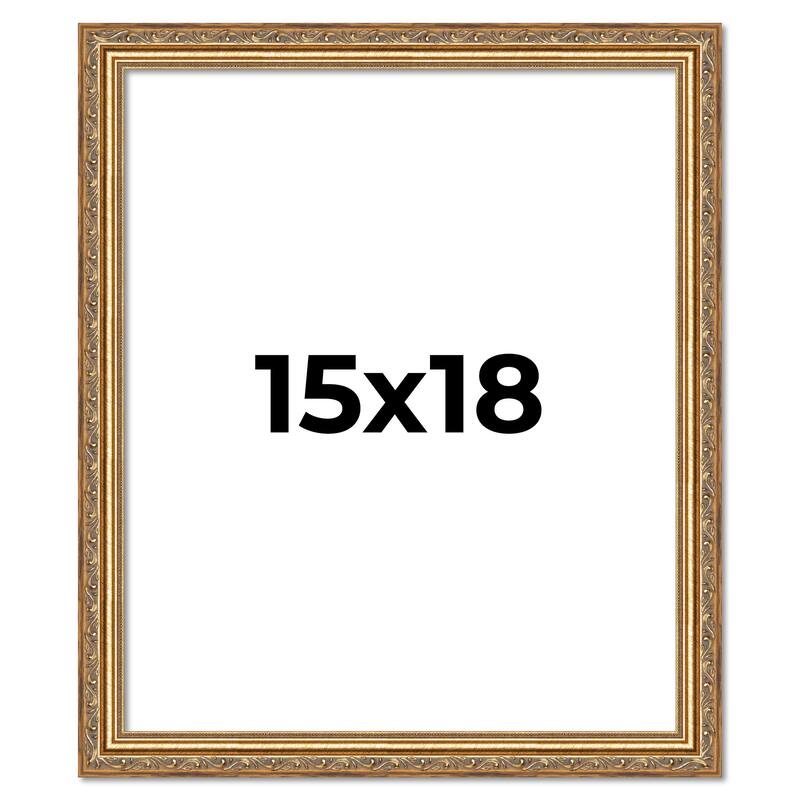 15x18 Frame Red Solid Wood Picture Frame Width 1.75 Inches | Interior Frame Depth 1 13/16 Inches
