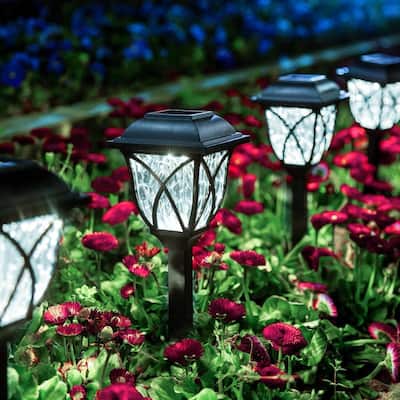 Solar Lights Outdoor Waterproof, 6 Pack LED Solar Garden Lights