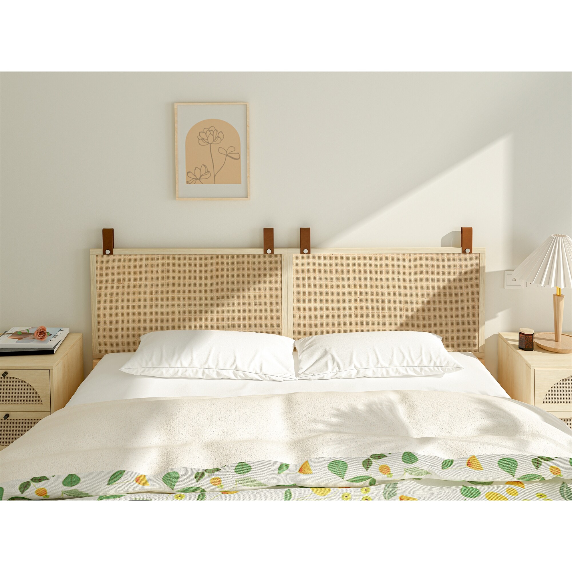 Overstock rattan shop headboard