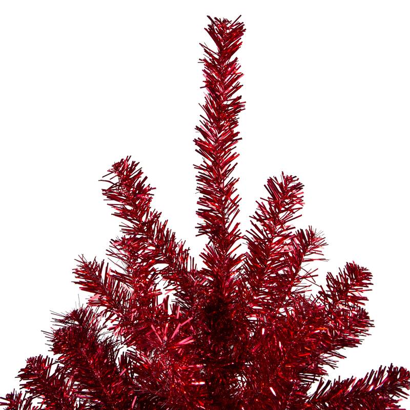 7' Metallic Artificial Tinsel Christmas Tree - Unlit