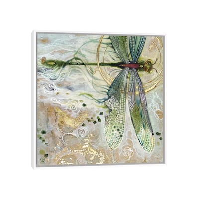 iCanvas "Damsel Fly II" by Stephanie Law Framed Canvas Print