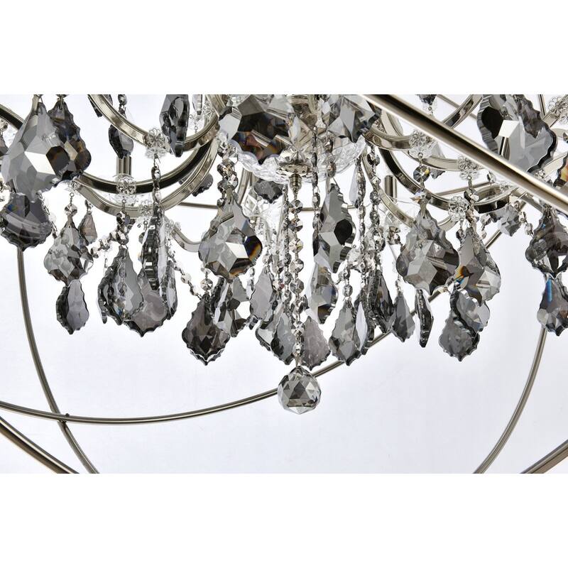 Royce Edge 18-Light Polished Nickel Chandelier