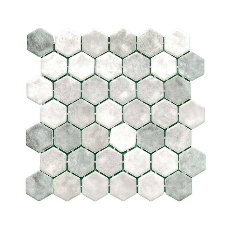 The Tile Life Eterna Hex 2x2 Glass Floor, Wall & Backsplash Tile