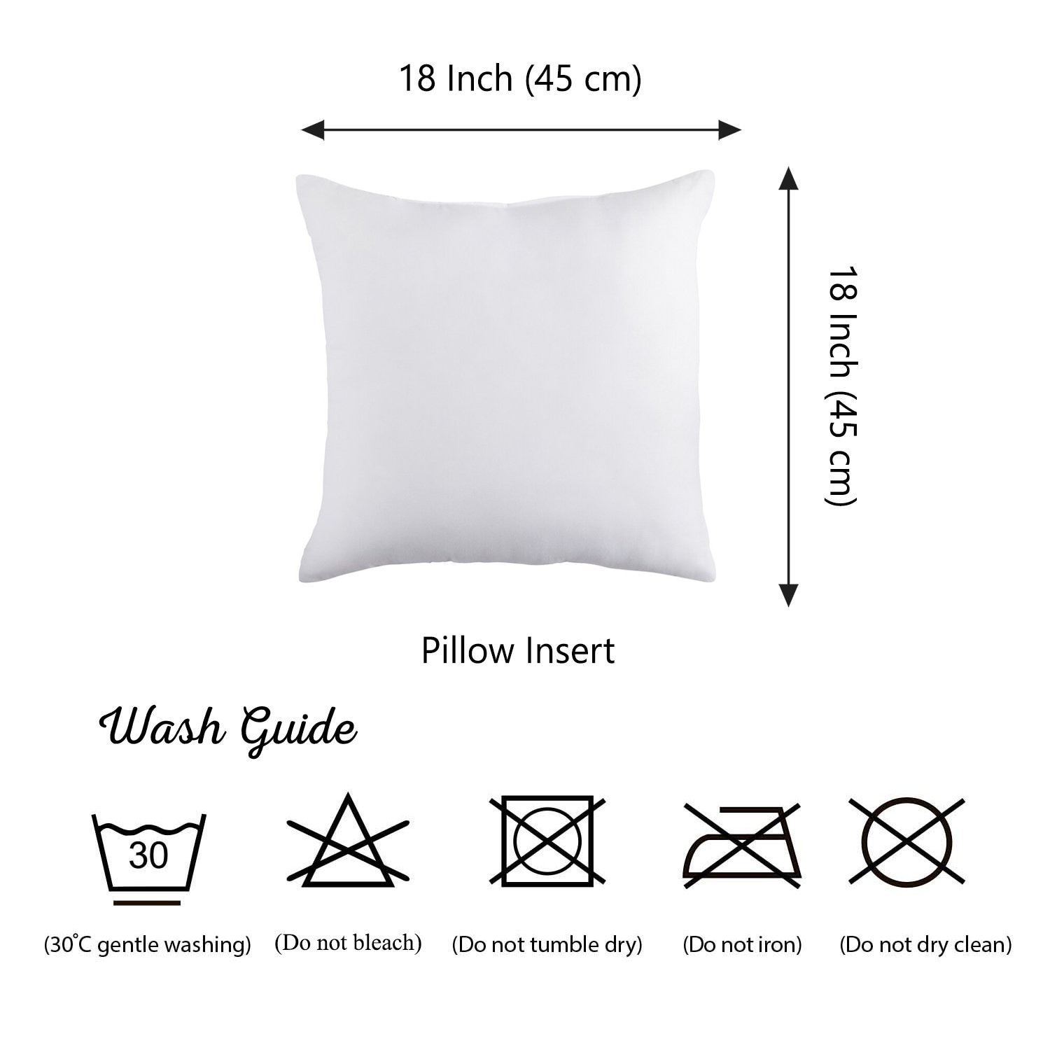 18X18 Pillow Inserts Throw Pillow Inserts Set of 4 18 X 18 Inches