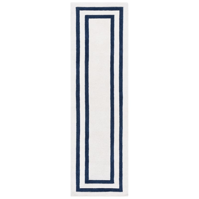 Lauren Ralph Lauren Handmade Myrte Wool Rug - Ivory/Navy - 2'3" x 8' Runner