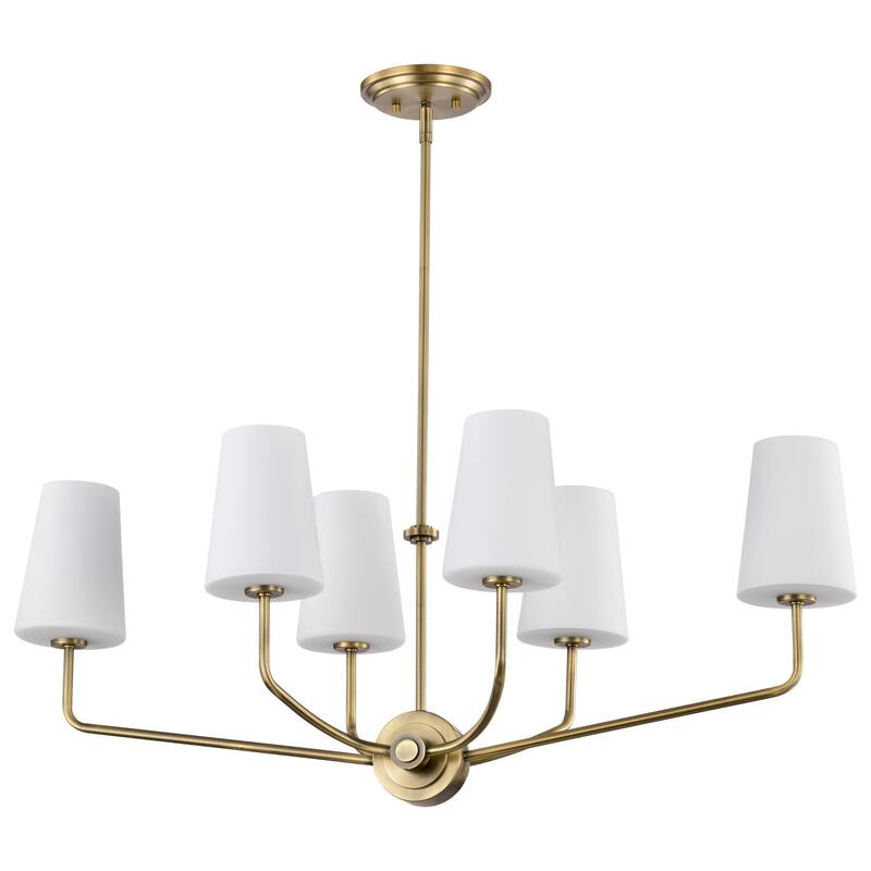 Nuvo Lighting 60/7886 Cordello 6 Light 38" Wide Linear Pendant