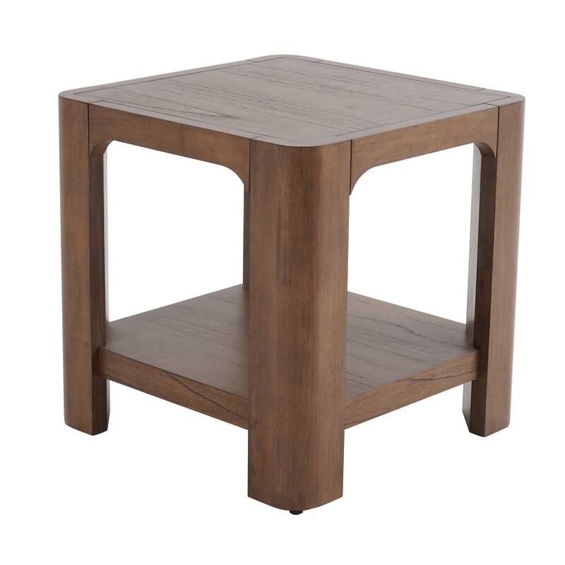 NPD Furniture Trevin Side Table with Open Shelf