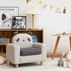 preview thumbnail 6 of 26, Gymax Kids Dinosaur/Panda/Chick Sofa Wooden Armrest Chair Couch w/