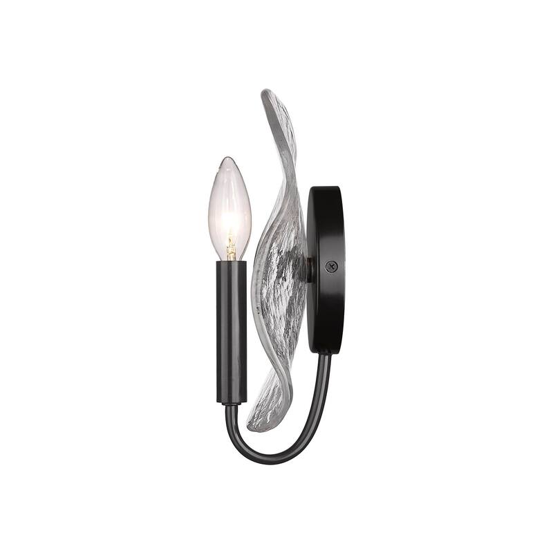 Golden Lighting Samara 1-light Wall Sconce in Matte Black