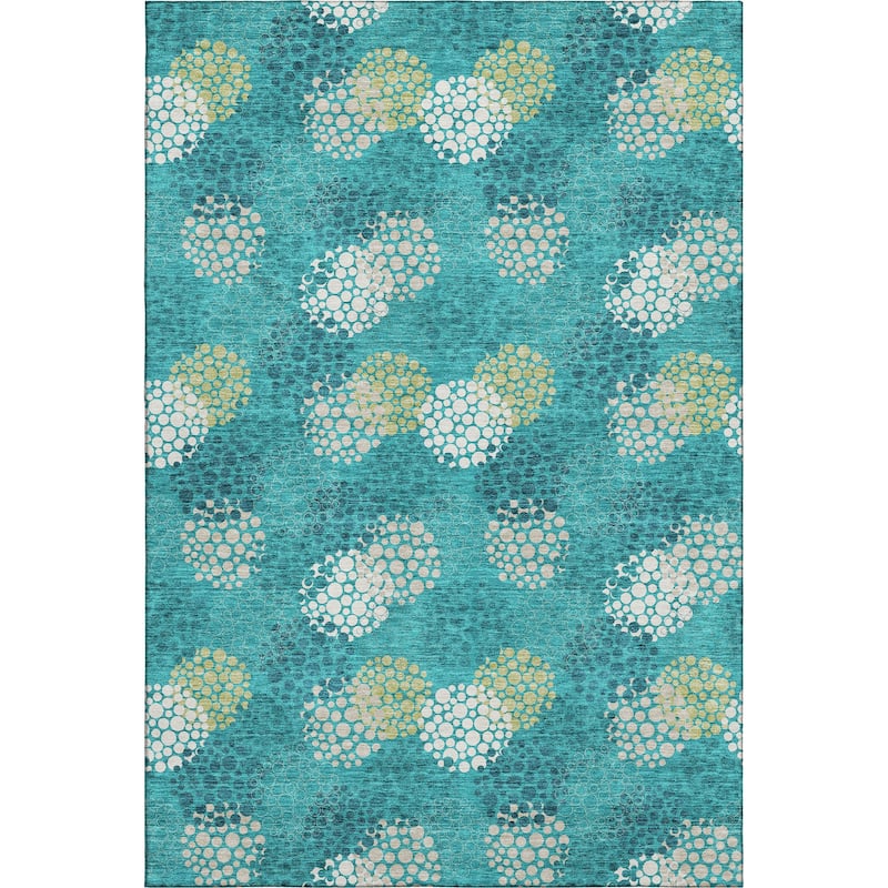 Premium Washable Super Soft Contemporary Clusters Mayfield Rug