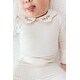preview thumbnail 5 of 11, Ely's & Co. Organic Wide Rib Embroidered Scallop Collar Footie Collection