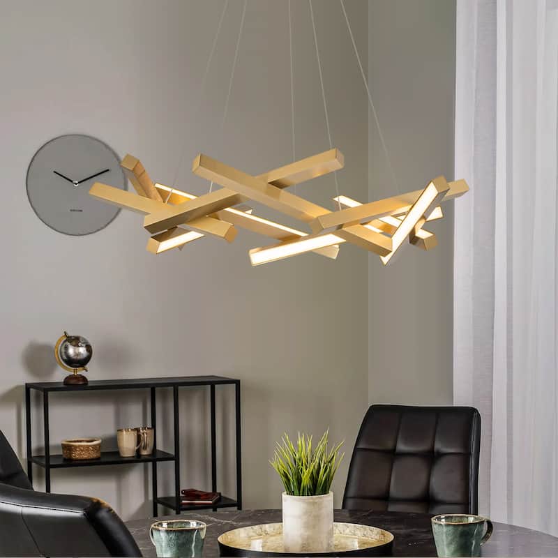 Onato 10-Light Modern Dimmable Integrated LED Chandelier 3000K