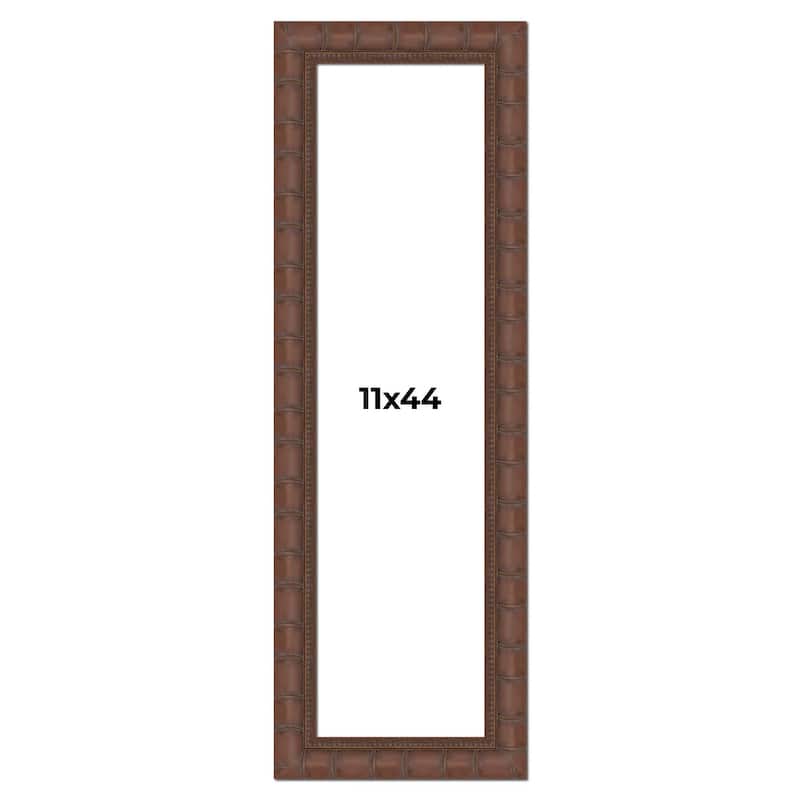11x44 Frame Pewter Solid Wood Picture Frame Width 1.625 Inches | Interior Frame Depth 0.6875 Inches