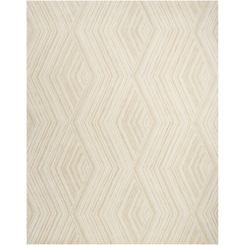 Nourison Graceful Indoor only Geometric Wool Area Rug - 8' 6" x 11' 6" - Ivory