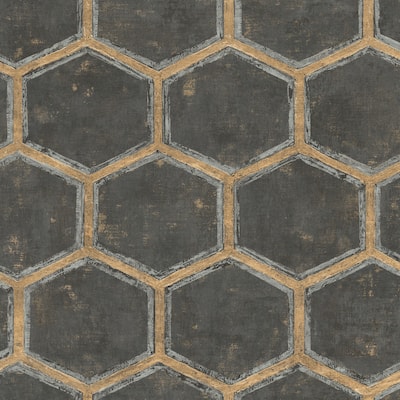 Seabrook Designs Wright Faux Honeycomb Unpasted Wallpaper