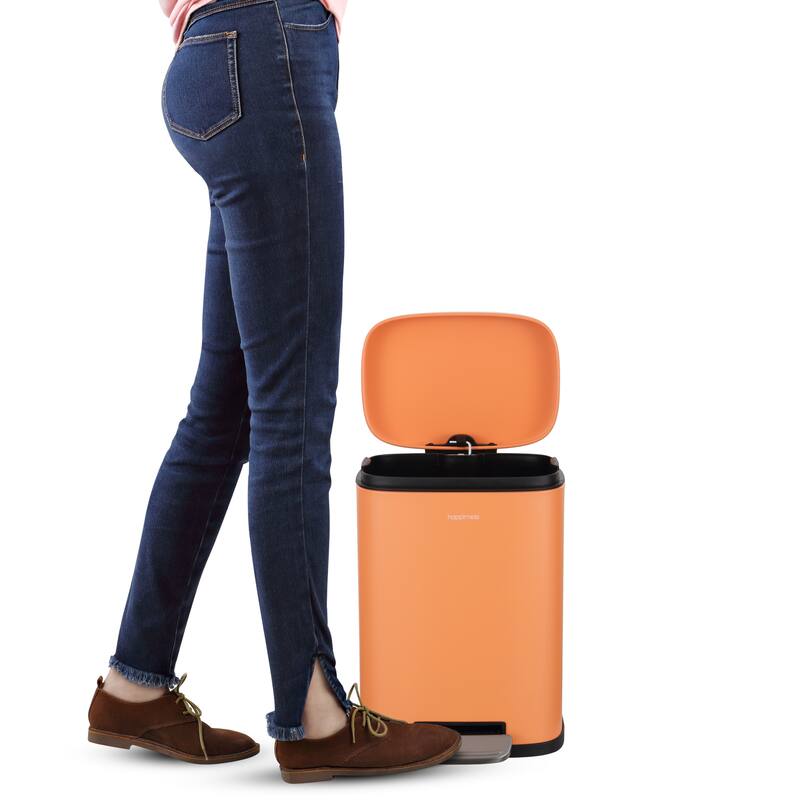 happimess 13-Gallon Trash Can with Soft-Close Lid and FREE Mini Trash Can
