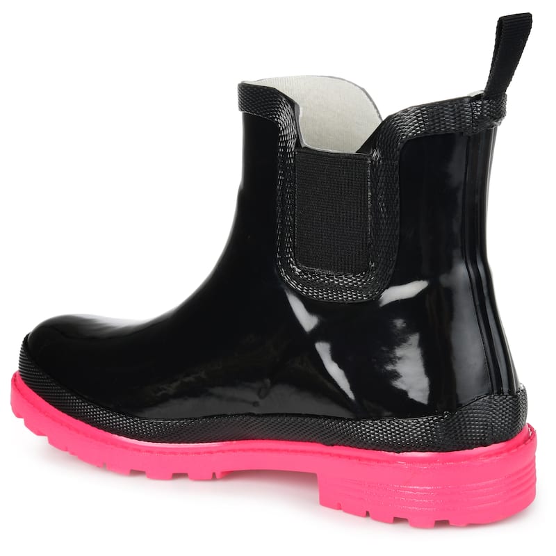 Journee Collection Women's Tekoa Block Heel Rain Boots