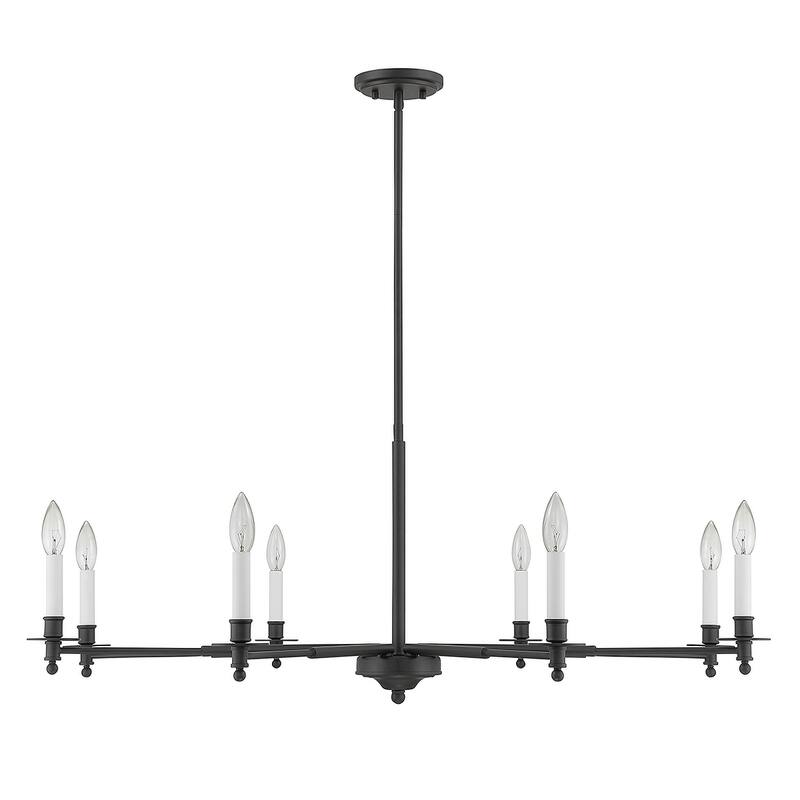 Jasmine 8-Light Chandelier - Matte Black