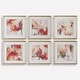 preview thumbnail 1 of 5, Uttermost Fresh Start Red Abstract Prints, Set of 6