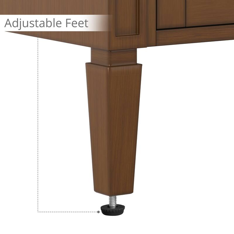 36/48/60 in. Bathroom Vanity with Ceramic Undermount Sink, Wood Cabinet, and storage drawers