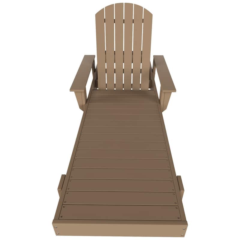 Polytrends Altura Poly Eco-Friendly All Weather Reclining Chaise Lounge with Arms