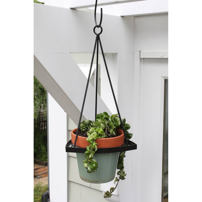 Achla Designs Lina I Modern Plant Hanger, 18.4 Inch Tall, Terra Cotta Finish