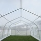 preview thumbnail 11 of 9, Outsunny 20’ x 10’ x 7’ High Tunnel Walk-In Garden Greenhouse Kit with Plastic Cover & Roll-up Entrance - White