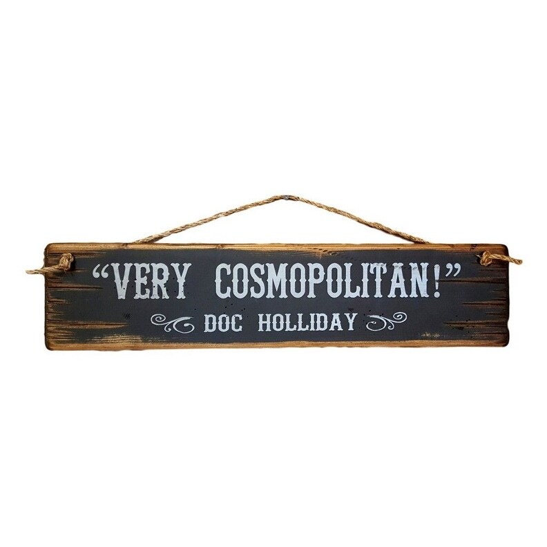 Shop Cowboy Signs Wood Wall Hanging Movie Quote Cosmopolitan Brown