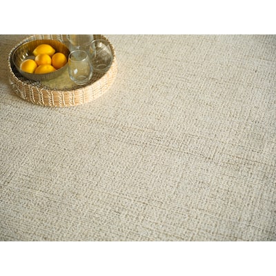 Elements Handmade Hand Tufted New Zealand Wool Beige/Ivory Area Rug.