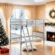 preview thumbnail 2 of 8, Convertible Twin Bunk Bed with Ladder & Guard-Rail, Grey
