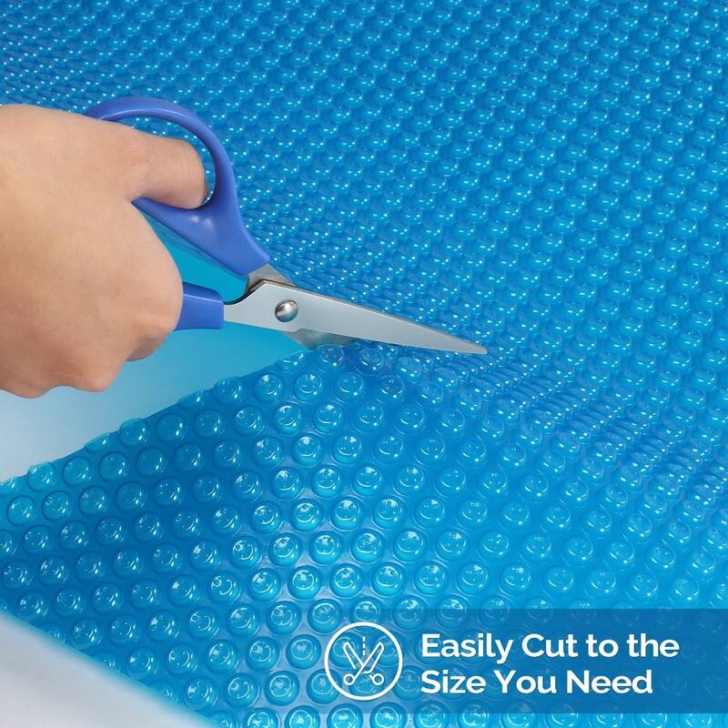 12Mil Solar Pool Cover Rectangle Solar Blanket for Inground Pool and Above-Ground Swimming Pool