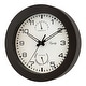 preview thumbnail 3 of 4, Equity 10-inch Outdoor Clock with Thermometer and Humidity Meter