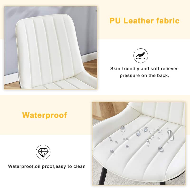 Extended Seat Cushion Dining Chair Set - Four Pieces