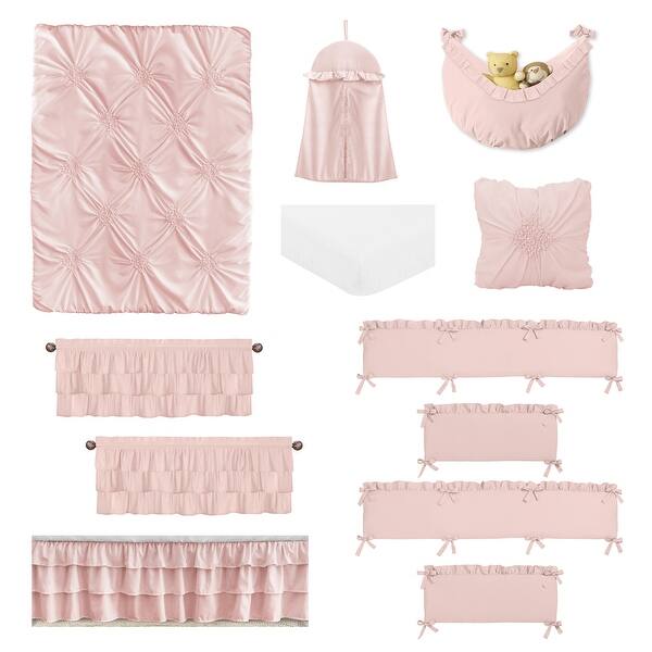Shabby chic is such a lovely look and it is one that is really becoming quite popular for home décor, particularly bedroom décor. Solid Color Grey Shabby Chic Baby Crib Bumper Pad For Harper Collection By Sweet Jojo Designs Bedding Evertribehq Baby Bedding
