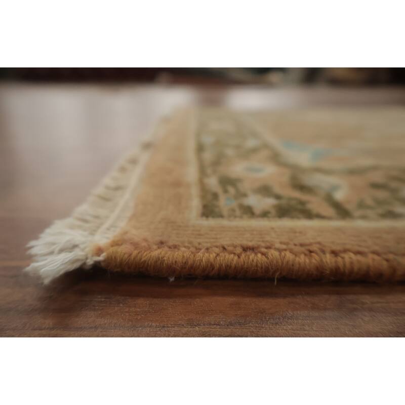 Hand Knotted Oriental 100% Wool Carpet Traditional All-Over Brown Ziegler Area Rug - 3' 1'' X 2' 1''