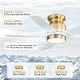 preview thumbnail 11 of 75, Sofucor 42/52 Inch Low Profile Flush Mount Ceiling Fan with Light,Remote Control,Solid wood/ABS Blades,Reversible Quiet DC Motor