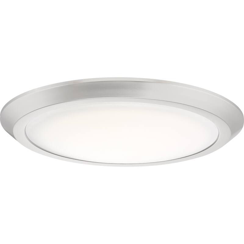Porch & Den Burgess Steel 30-watt Flush Mount - Silver